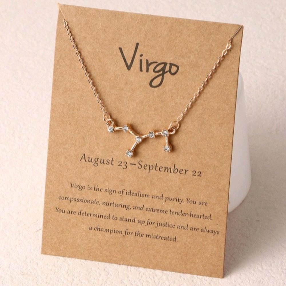 Constellation Pendant Rhinestone Necklace